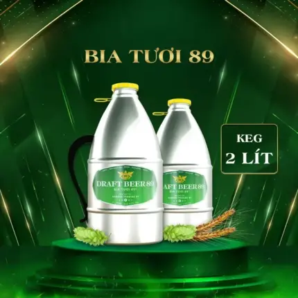 Bia Tươi 89 Keg 2 Lít